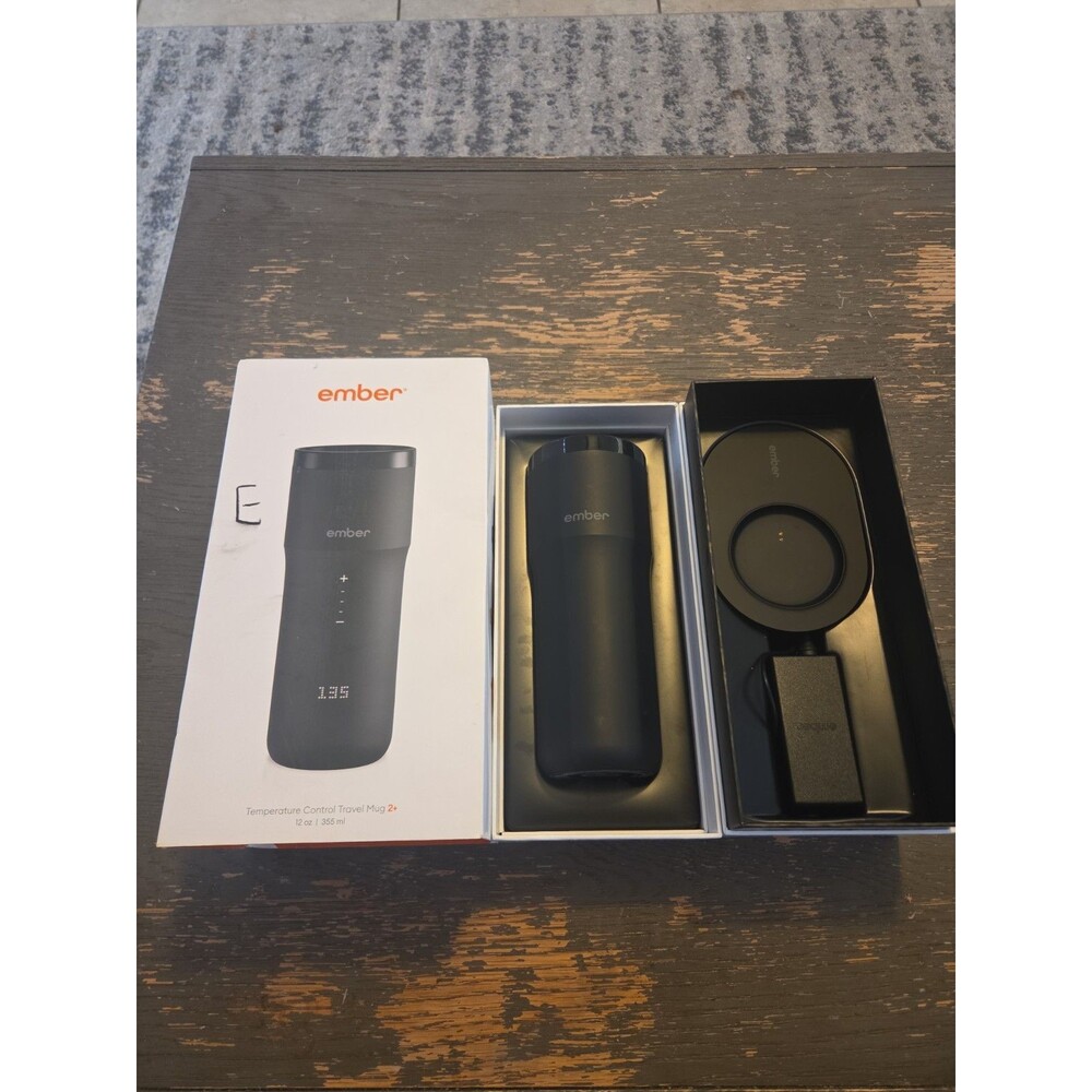 Ember Travel Mug 2+ 12oz Temperature Control Smart Heated Mug Black